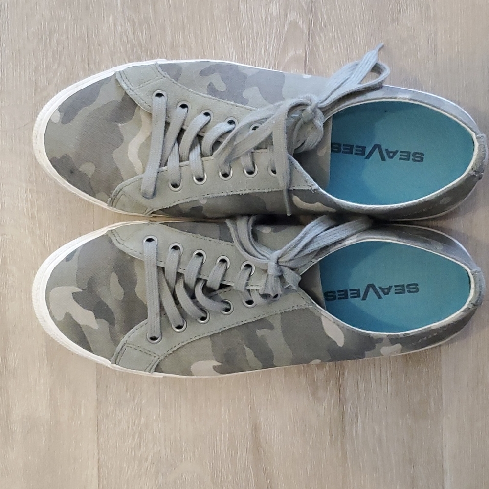 SeaVees Monterey Sneaker Saltwash Herringbone Twill